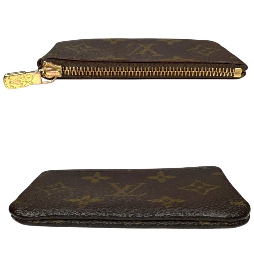 Louis Vuitton Pochette Clés Monogram Key Pouch Coin Purse Zippy LV Authentic - Picture 4 of 9
